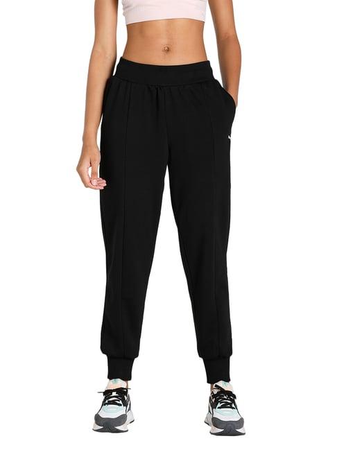 puma black regular fit joggers