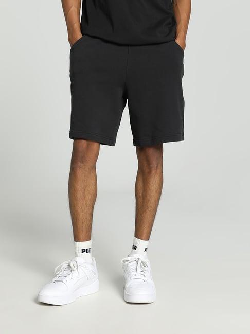 puma black relaxed fit downtown shorts