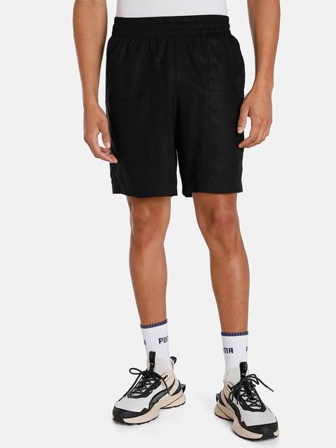 puma black relaxed fit shorts