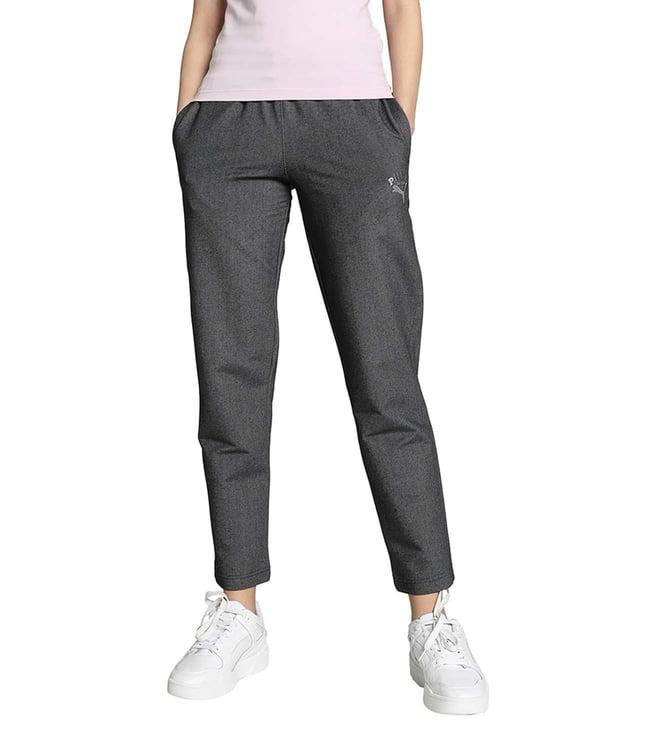 puma black self classics regular fit pants