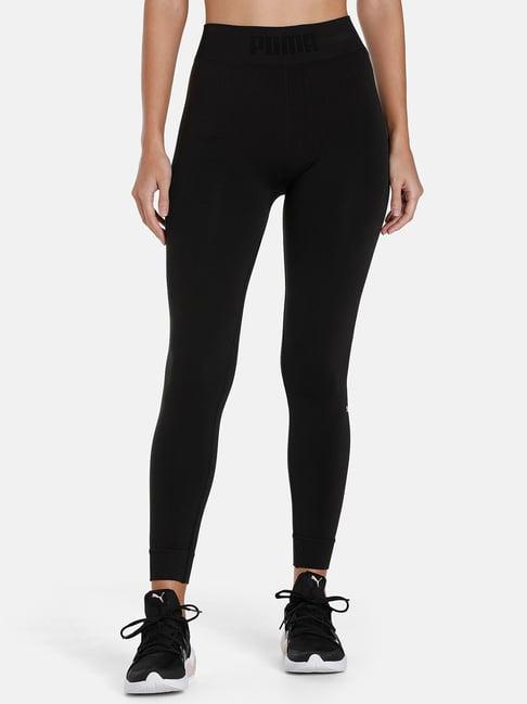 puma black slim fit evoknit tights