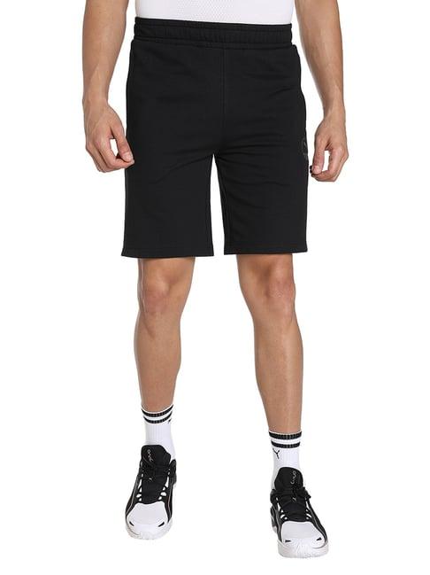 puma black slim fit shorts