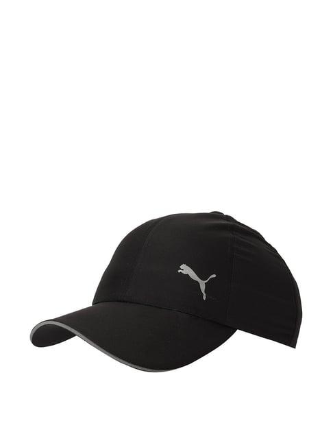 puma black solid baseball cap