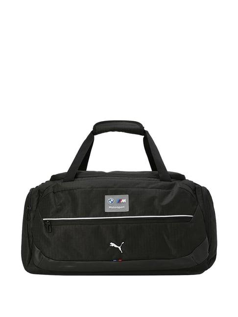 puma black solid duffle bag