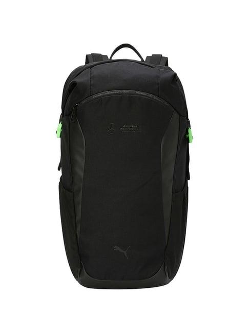 puma black solid laptop backpack