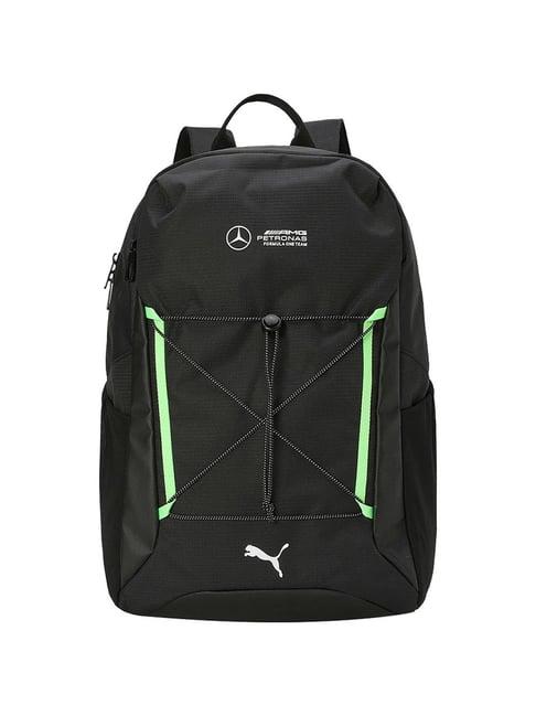 puma black solid laptop backpack