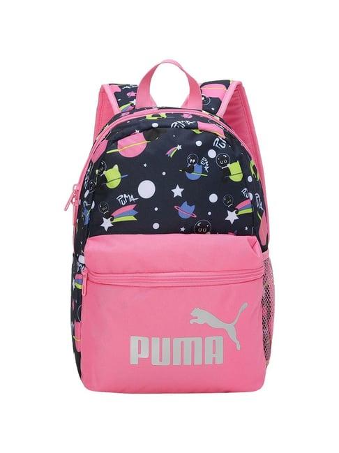 puma black-space cat aop polyester printed backpack