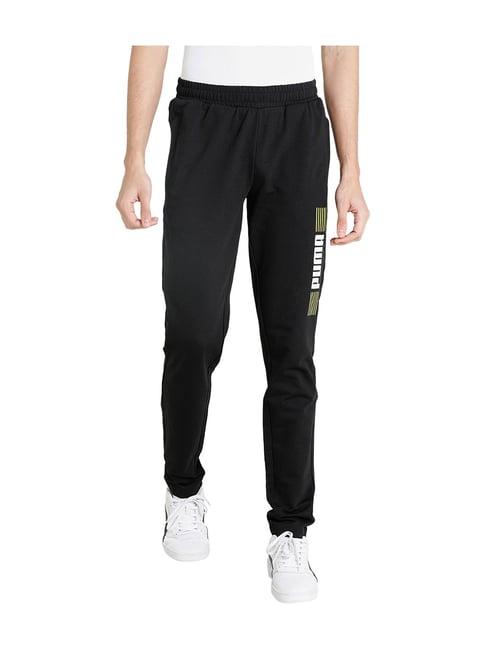 puma black sports 1948 track pants