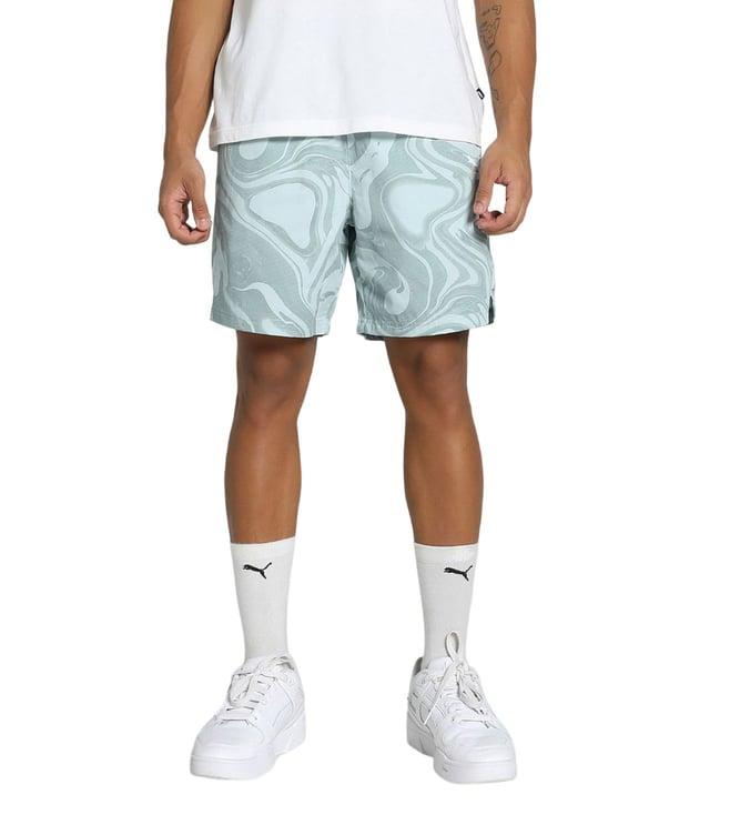 puma blue classics aop printed regular fit shorts