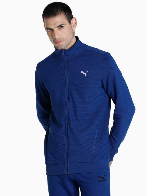 puma blue full sleeves cotton jacket