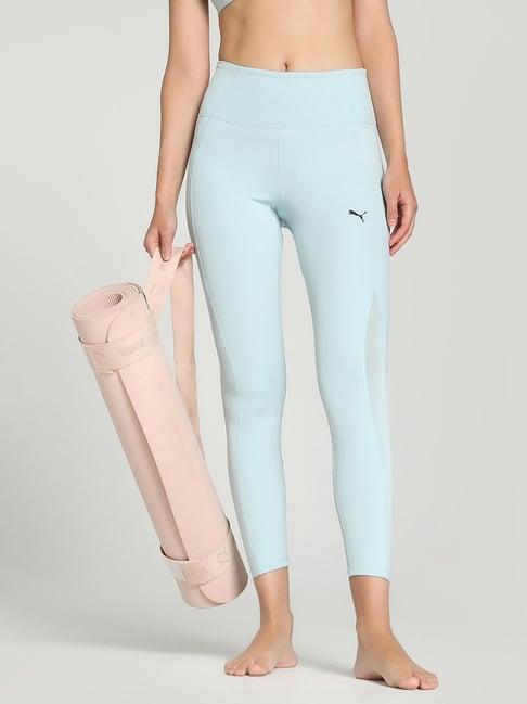 puma blue high rise sports leggings