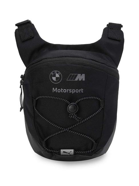 puma bmw black solid backpack