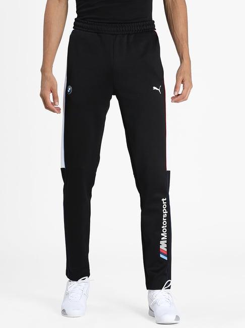 puma bmw motorsport black cotton trackpants