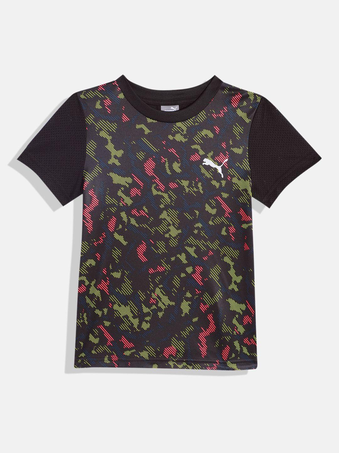 puma boys abstract printed drycell t-shirt