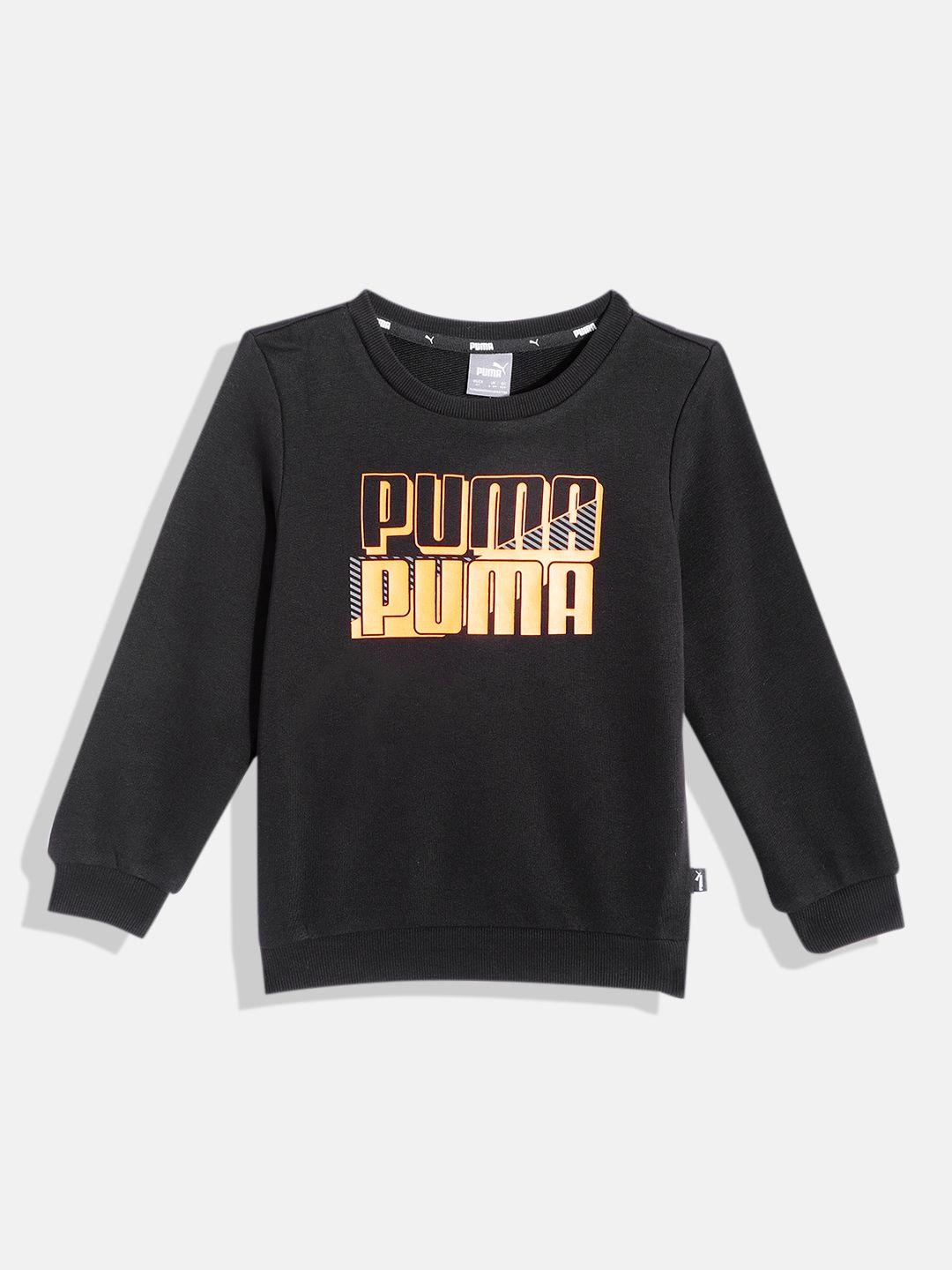 puma boys brand logo print sweatshirt