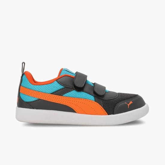 puma boys colourblocked velcro shoes