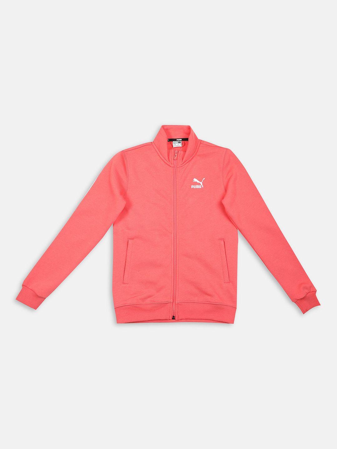 puma boys pink cotton summer squeeze jacket