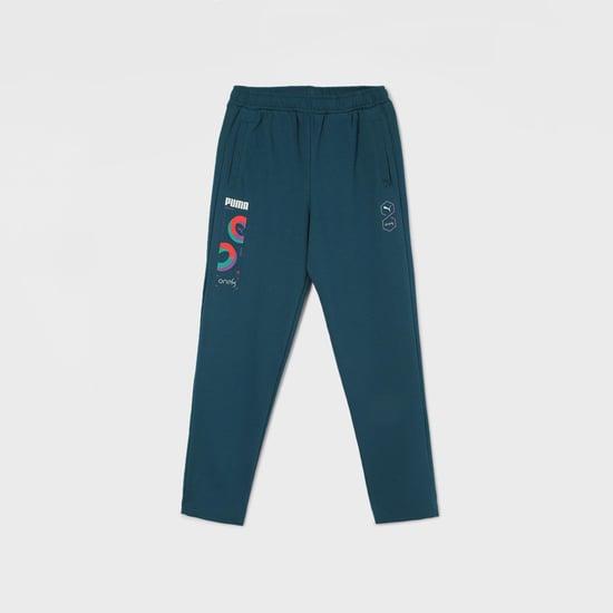 puma boys printed track pants