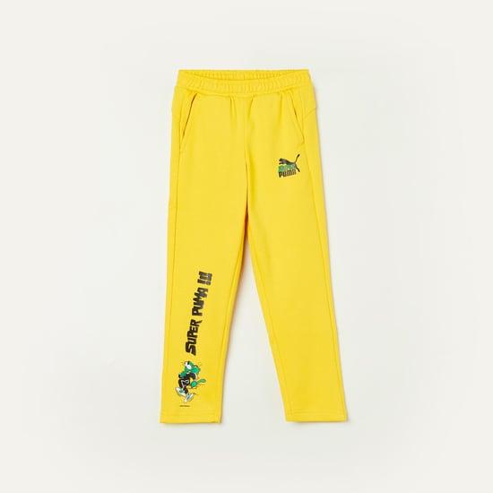 puma boys printed track pants