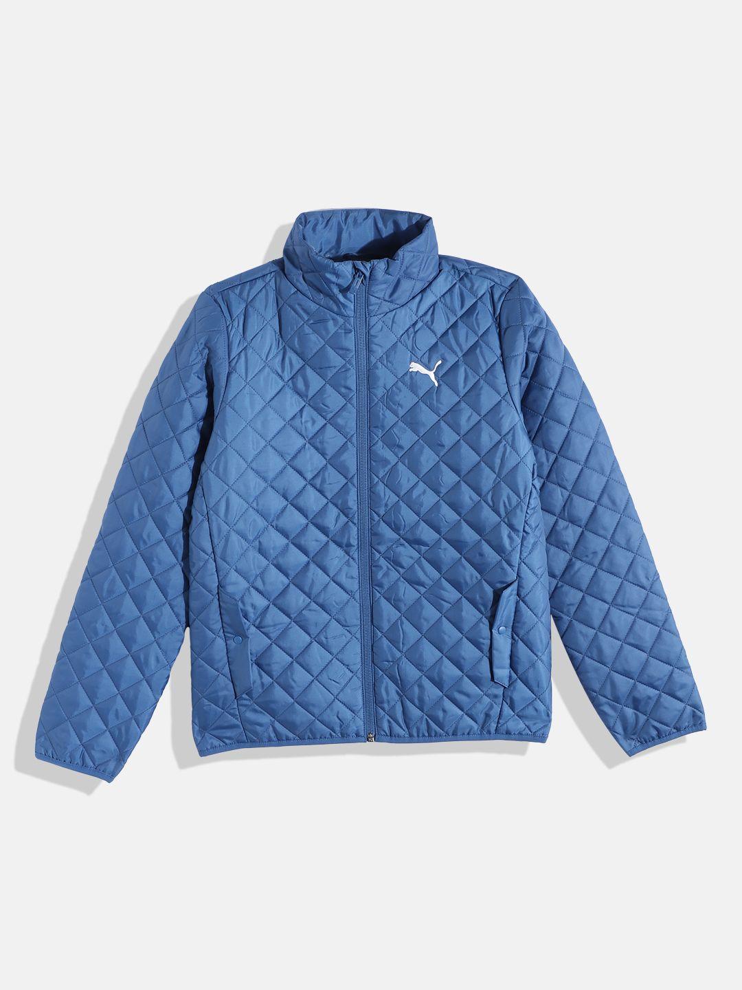 puma boys stand collar quilted jacket