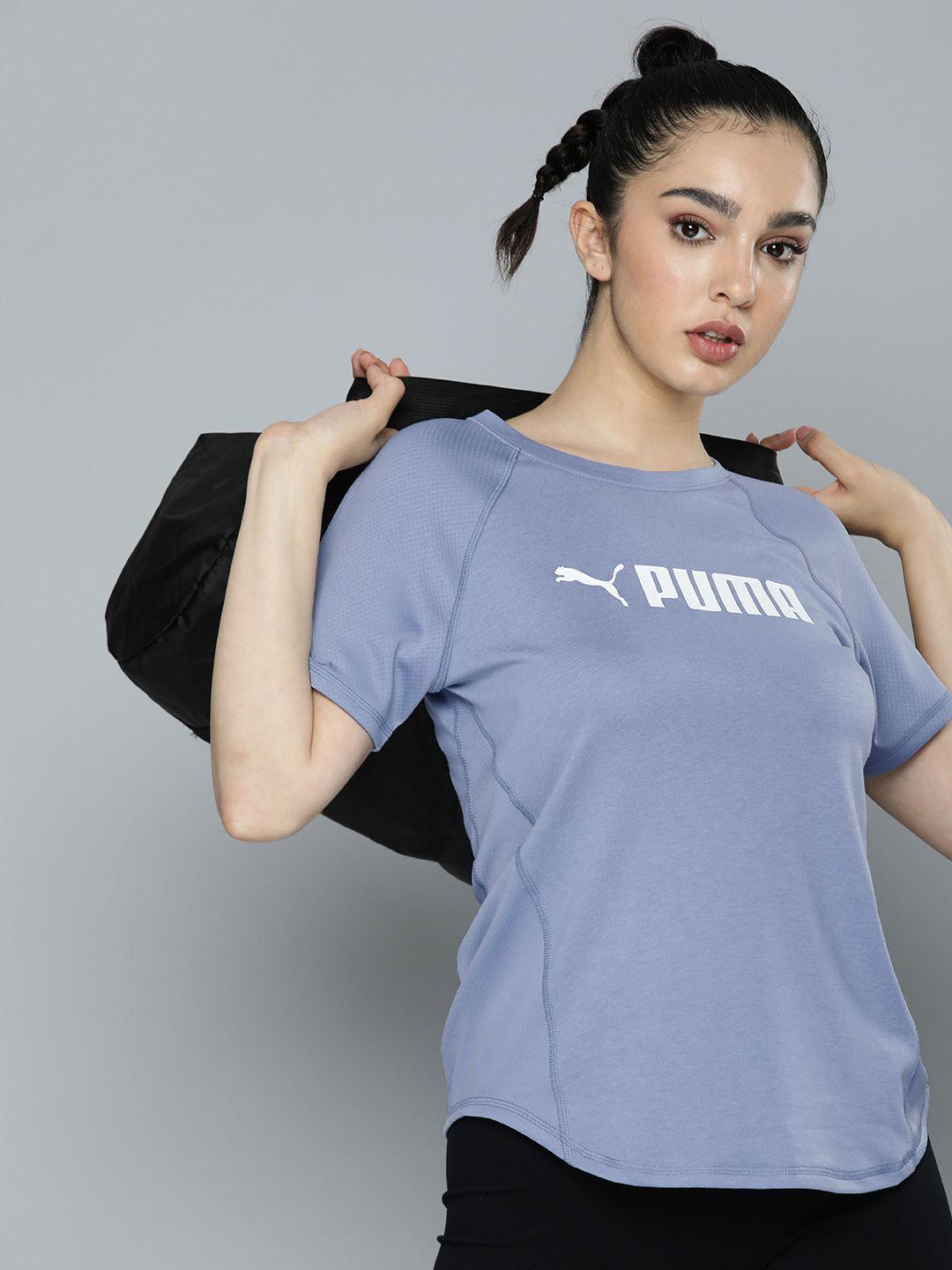 puma brand logo printed drycell fit training t-shirt