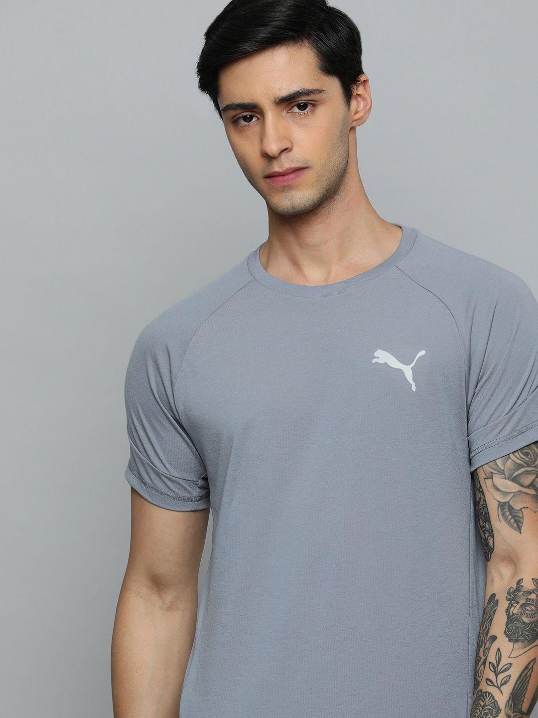 puma brand logo slim fit outdoor t-shirt with drycell technology