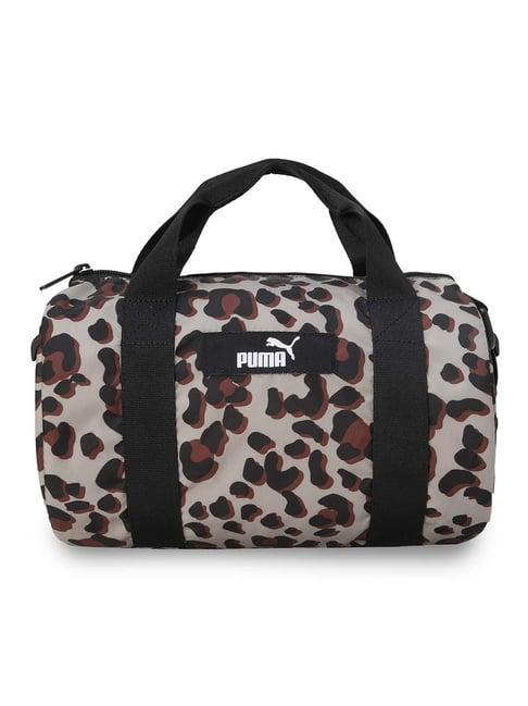 puma brown animal effect duffle bag