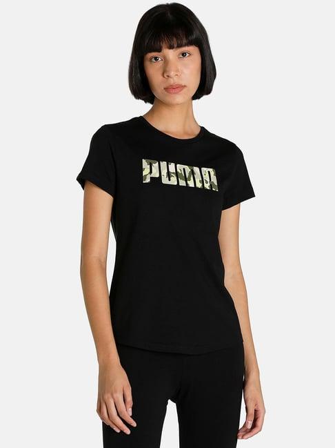 puma camo graphic logo regular fit t-shirt