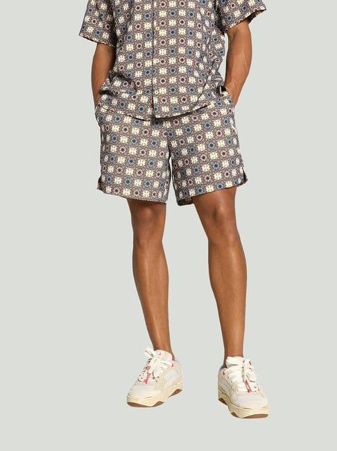 puma classics brown regular fit shorts