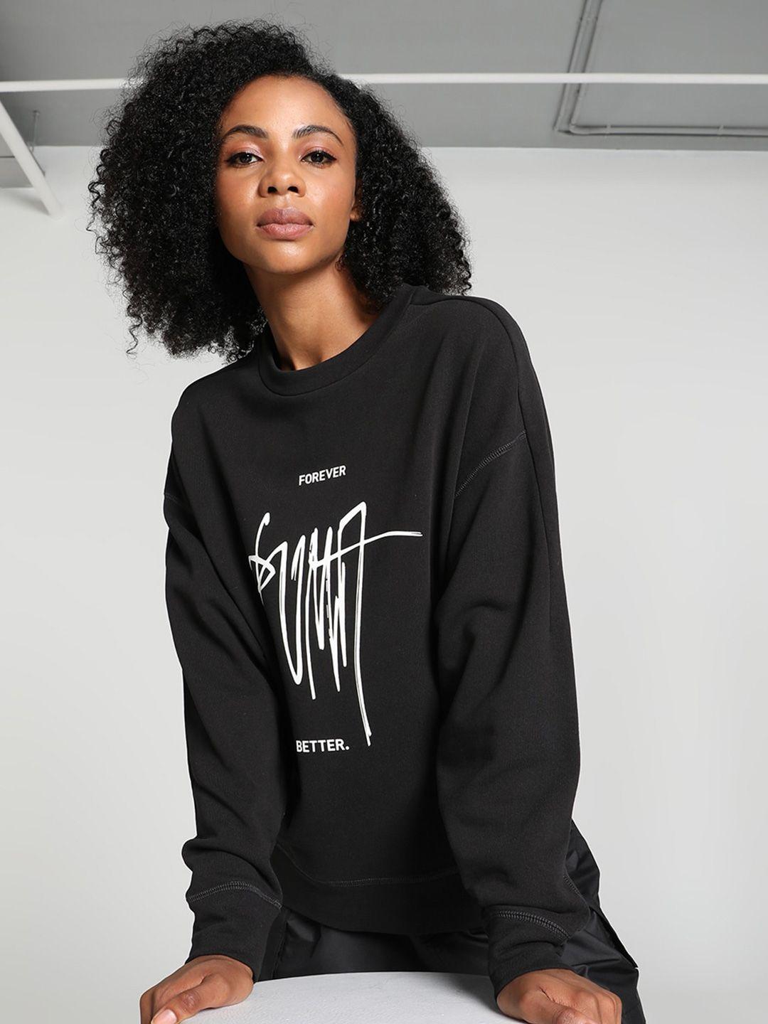 puma classics graphic-printed sweatshirt