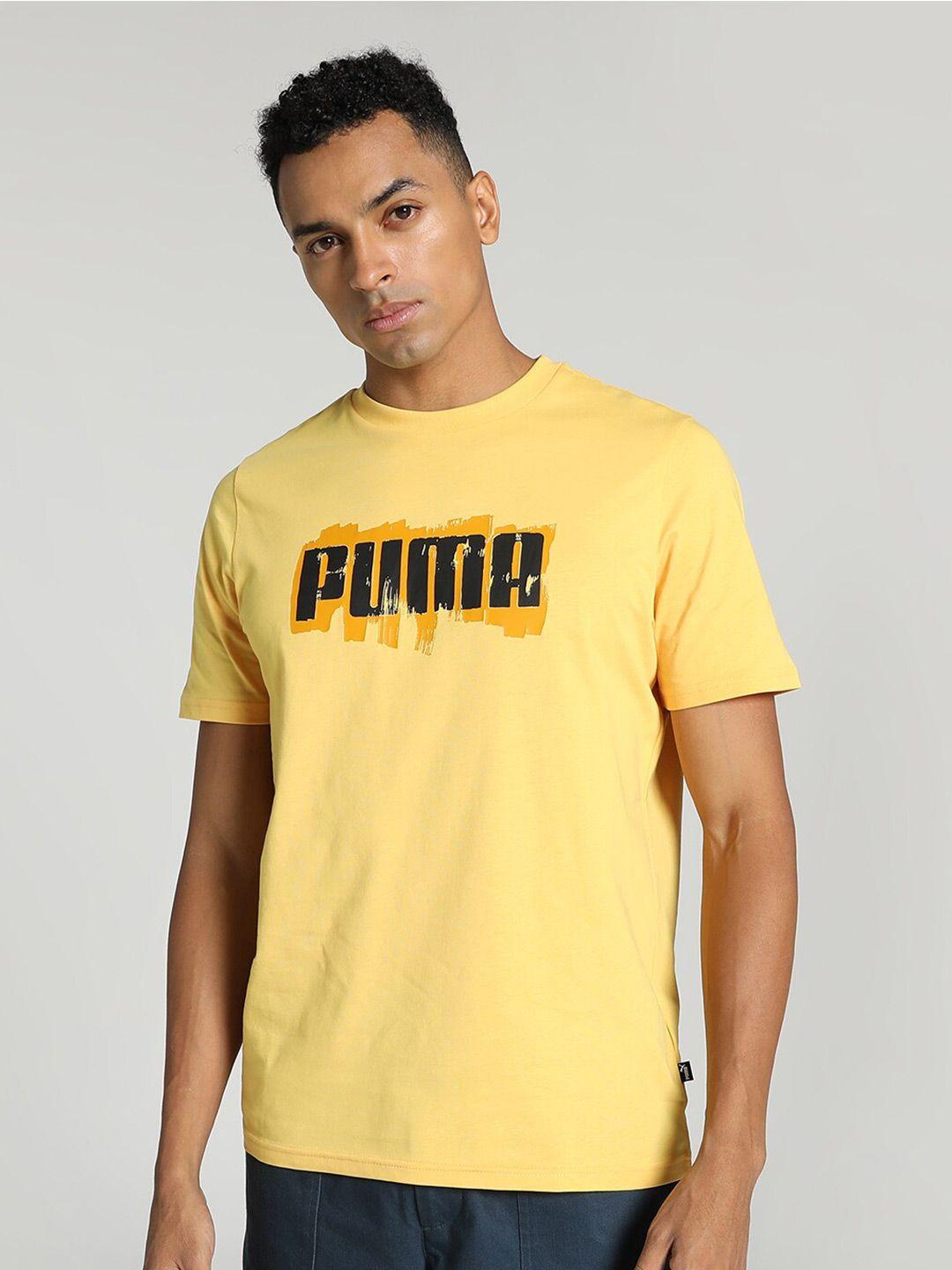 puma cotton regular fit t-shirt