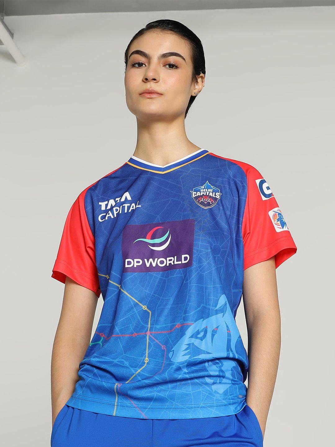 puma dc wpl replica printed cricket jersey t-shirt