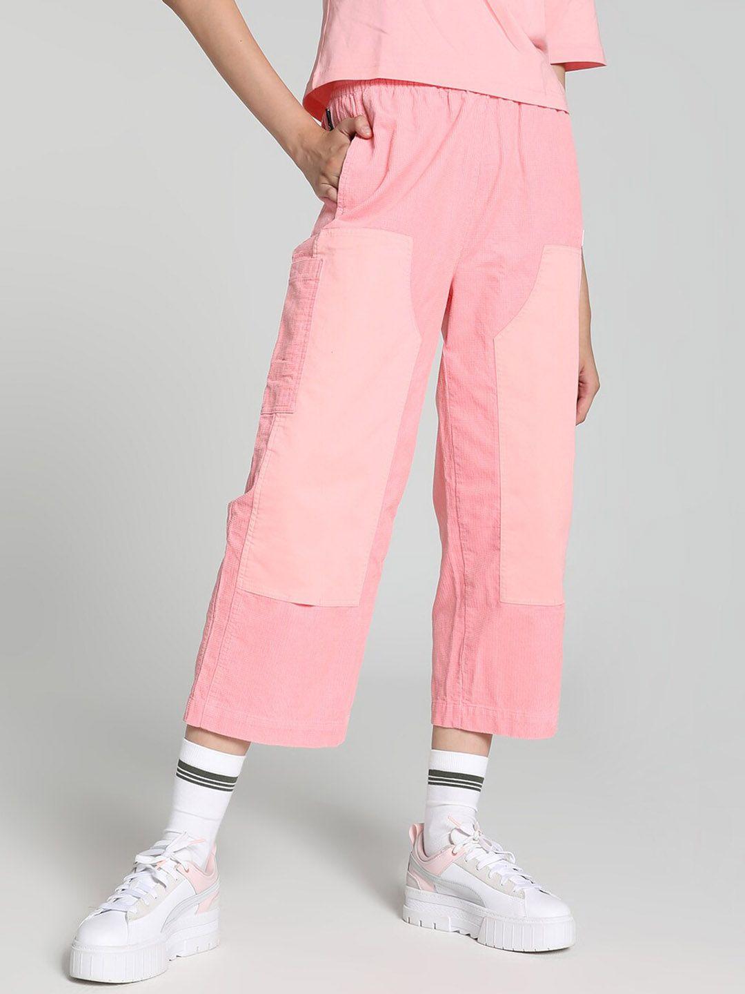 puma downtown relaxed fit cotton track pant