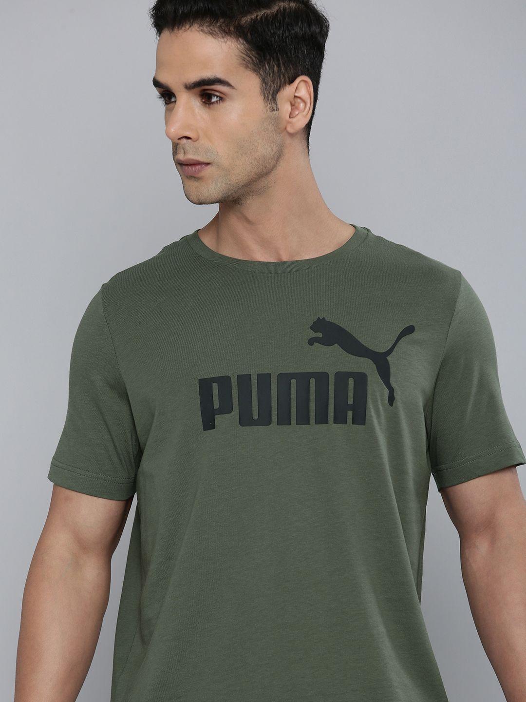 puma ess brand logo printed t-shirt
