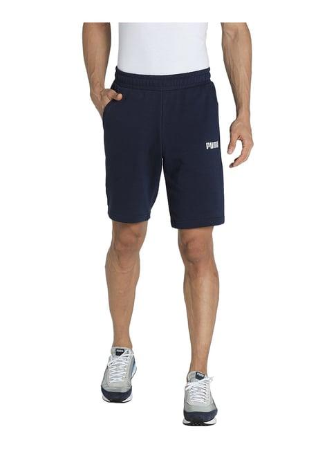 puma essential 10" blue cotton shorts