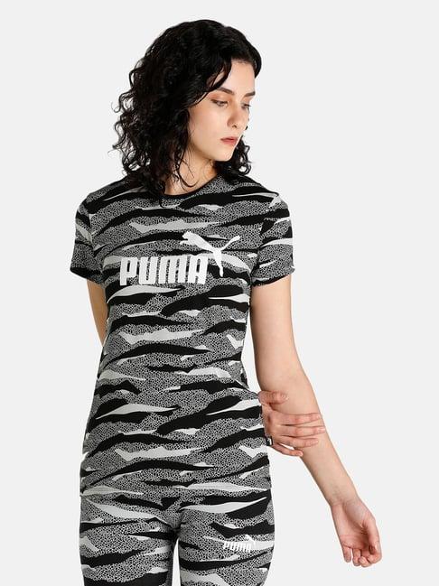 puma essentials+ animal printed regular fit t-shirt