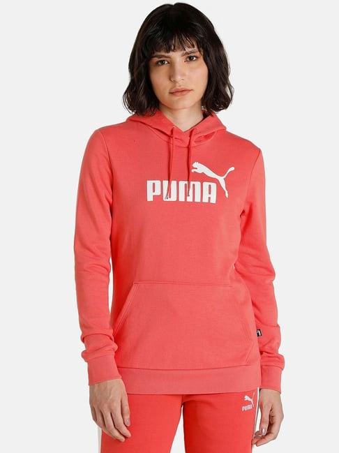 puma essentials ess coral cotton logo hoodie