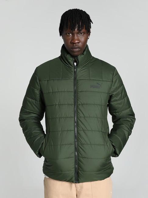 puma essentials green regular fit puffer jacket