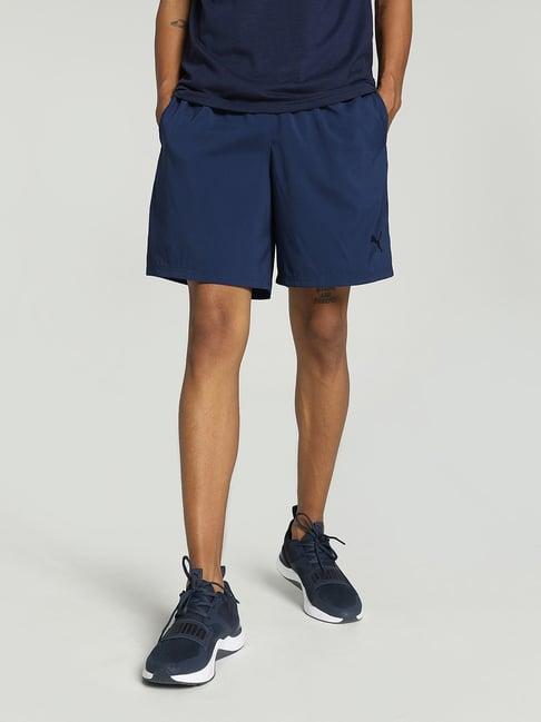 puma favourite blaster 7" blue performance fit sports shorts