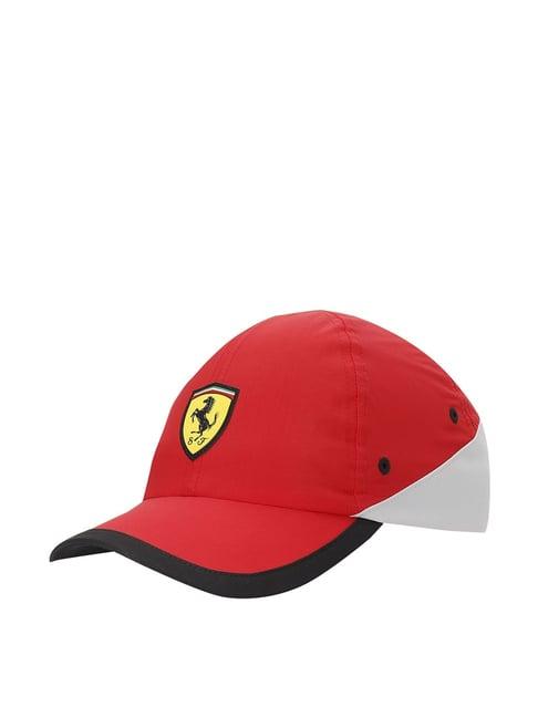 puma ferrari sptwr race red & white color block baseball cap