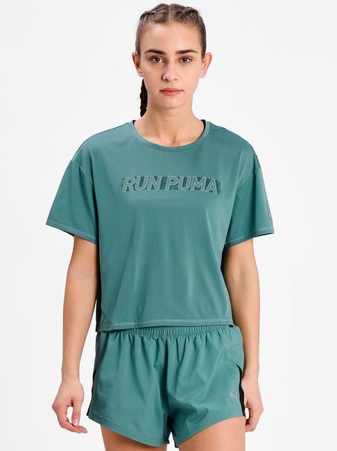puma green round neck t-shirt