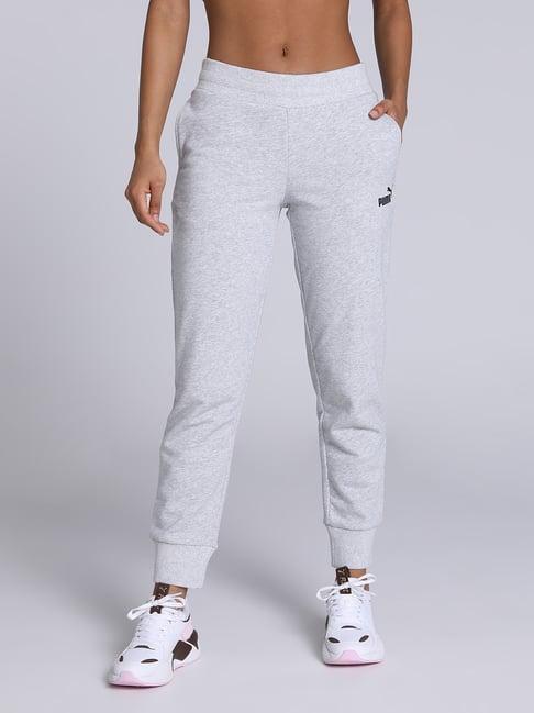 puma grey logo joggers