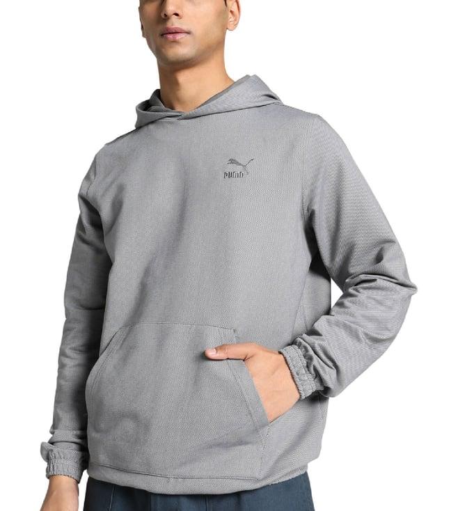 puma grey modern indigo regular fit hoodie