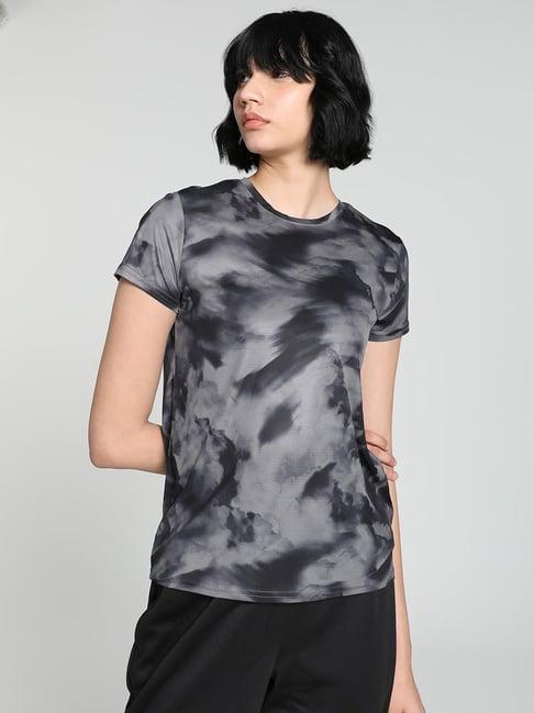 puma grey printed sports t-shirt