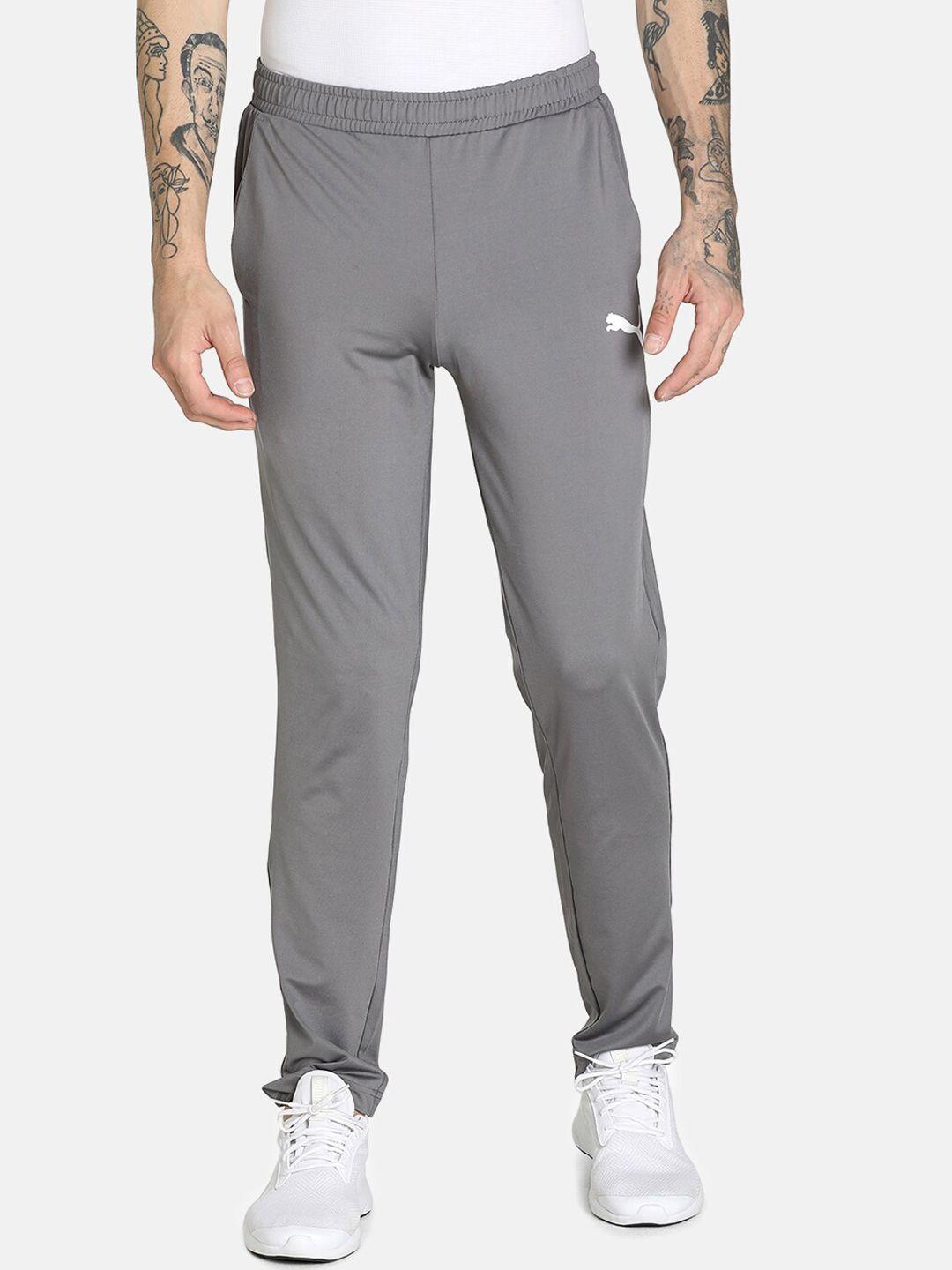 puma grey teams cr slim fit training track pants with drycell technology