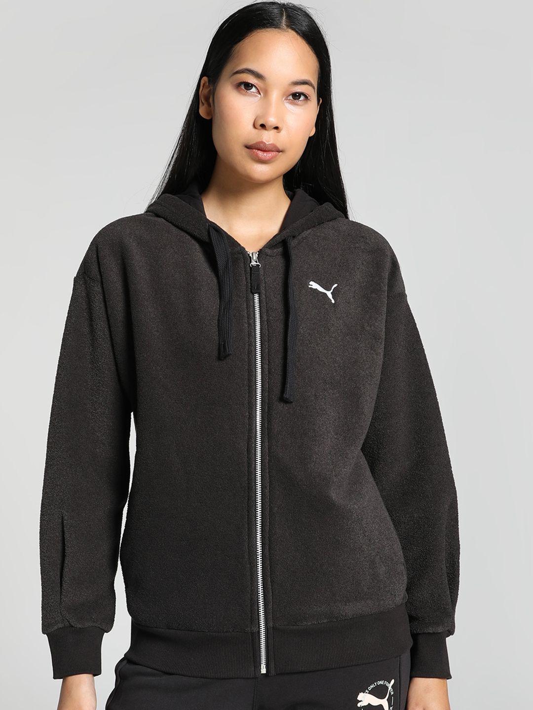 puma her winterised relaxed fit hooded sporty jacket