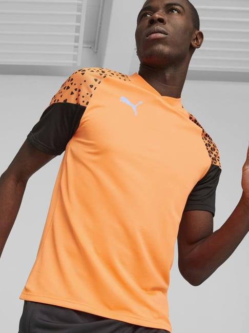 puma individualcup orange slim fit printed jersey