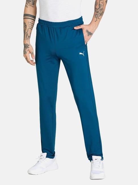 puma intense blue slim fit trackpants