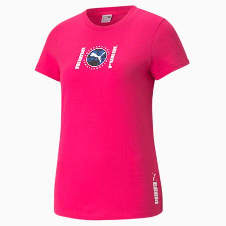 puma international graphic regular fit women's t-shirt