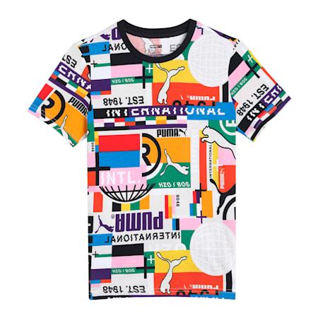 puma international printed kid's   t-shirt